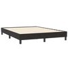 vidaXL Posteľn&yacute; r&aacute;m boxspring s matracom čierny 140x210 cm zamat