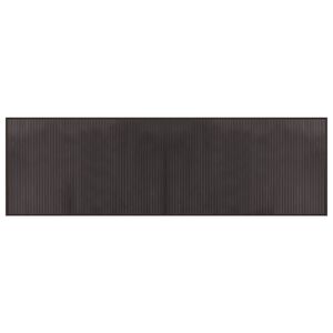 vidaXL Koberec obdĺžnikov&yacute; tmavohned&yacute; 60x200 cm bambusov&yacute;