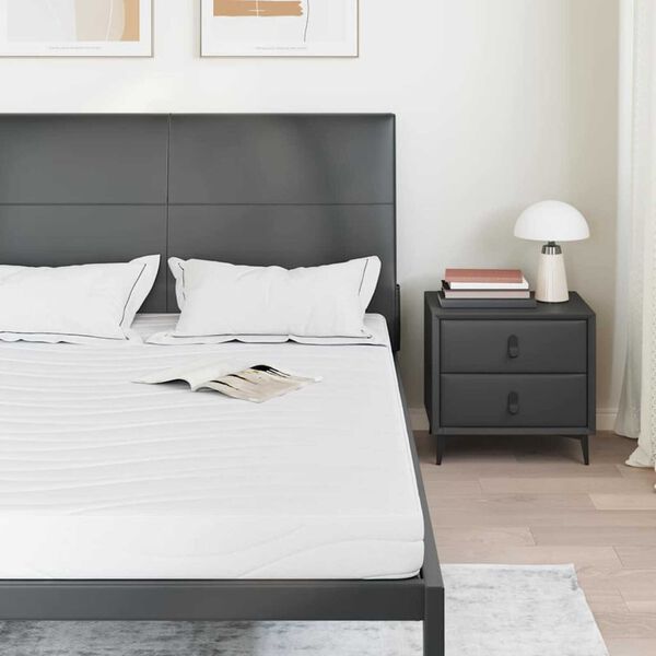 vidaXL Matrac Biela 160 x 200 cm Gélová pamäťová pena