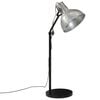 vidaXL Podlahov&aacute; lampa 25 W starožitn&aacute; strieborn&aacute; 30x30x90-150 cm E27
