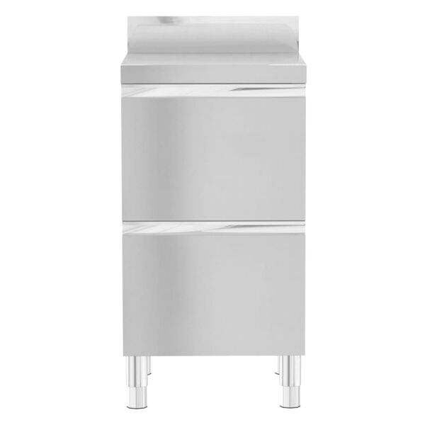 vidaXL Kuchynské skrinky do kuchyne 3 ks, nehrdzavejúca oceľ