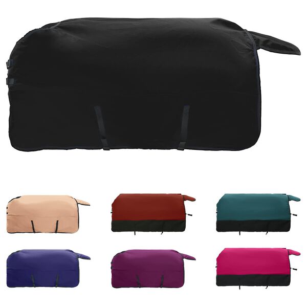 vidaXL Pl&aacute;&scaron;ť pre kone Tmavozelen&aacute; a čierna 105 cm Polyester