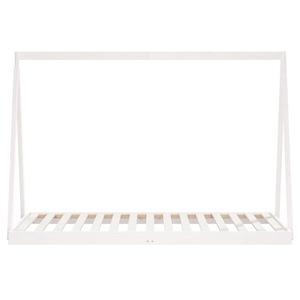 vidaXL R&aacute;m detskej postele biely 90x190 cm mas&iacute;vna borovica
