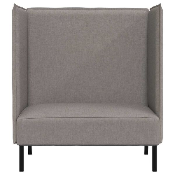 vidaXL Pohovka s vysok&yacute;m operadlom 101cm Sivohned&aacute; l&aacute;tka