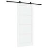 vidaXL Posuvn&eacute; dvere 93 x 211 cm Kompozitn&eacute; drevo Biela a čierna