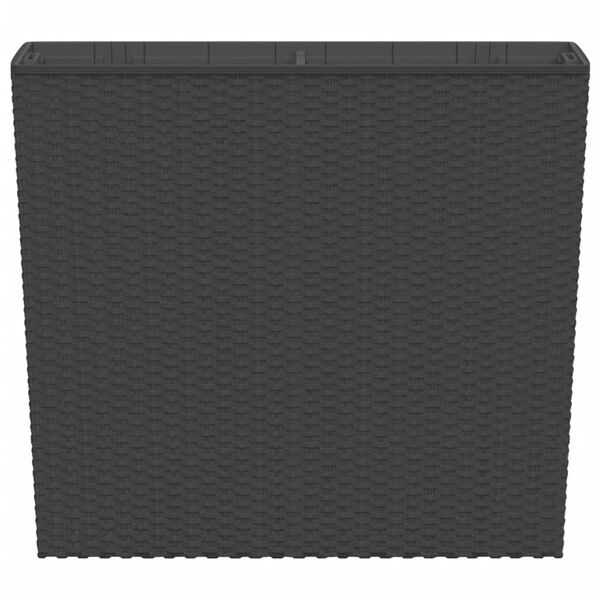 vidaXL Kvetin&aacute;č s vyberateľnou vložkou hned&yacute; 12/44 l PP ratan