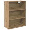 vidaXL Highboard so z&aacute;suvkou Remeseln&yacute; dub 69,5 x 34 x 180 cm