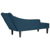 vidaXL Chaise Lounge s pravou lakťovou opierkou Blue Velvet