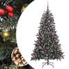 vidaXL Umel&yacute; vianočn&yacute; stromček Zelen&aacute; 150 cm PVC, plast a oceľ