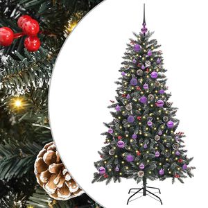 vidaXL Umel&yacute; vianočn&yacute; stromček Zelen&aacute; 150 cm PVC, plast a oceľ