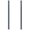 vidaXL Plotov&eacute; stĺpiky 2 ks tmavosiv&eacute; hlin&iacute;k 185 cm