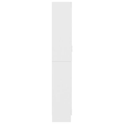 vidaXL Vitrína, biela 82,5x30,5x185,5 cm, kompozitné drevo