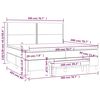 vidaXL Boxspring posteľ s matracom modr&aacute; 200x200 cm l&aacute;tka
