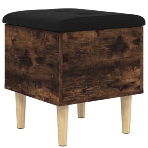 vidaXL &Uacute;ložn&aacute; lavička dymov&yacute; dub 42x42x46 cm kompozitn&eacute; drevo