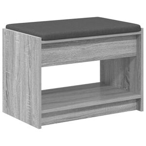 vidaXL Predsieňov&aacute; lavica Siv&aacute; Sonoma 63 x 38 x 45 cm