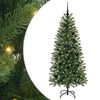vidaXL Umel&yacute; vianočn&yacute; stromček s 150 LED-i Zelen&aacute; 150 cm PE a PVC