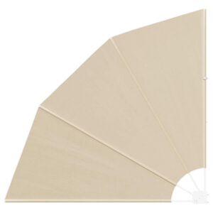 vidaXL Z&aacute;clona na balk&oacute;nov&eacute; s&uacute;kromie 140 x 140 cm Polyester B&eacute;žov&aacute;