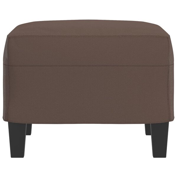 vidaXL Podnožka hned&aacute; 60x50x41 cm umel&aacute; koža