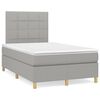 vidaXL Boxspring posteľ s matracom bledosiv&aacute; 120x190 cm l&aacute;tka