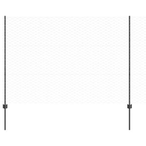 vidaXL Zvaren&yacute; dr&ocirc;ten&yacute; plot 25 x 1,5 m (&Scaron; x V) PVC potiahnut&aacute; oceľ