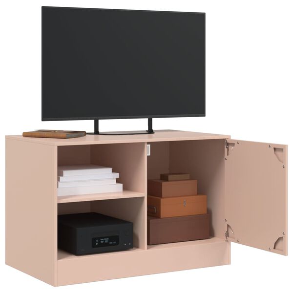 vidaXL TV skrinky 2 ks ružové 67x39x44 cm oceľ