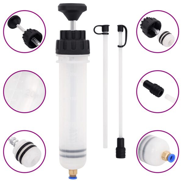 vidaXL Odvzdu&scaron;ňovač bŕzd bielo-čierny 0,2 l