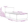 vidaXL R&aacute;m postele Dub sonoma 90 x 190 cm Kompozitn&eacute; drevo