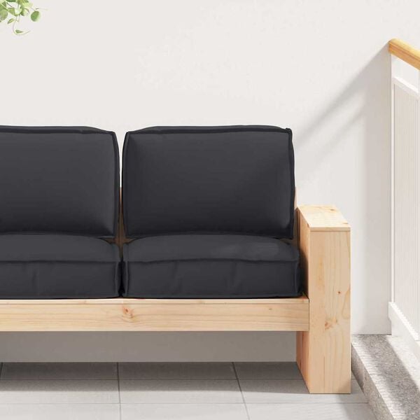 vidaXL Sada vank&uacute;&scaron;ov na palete 2 pcs Čierna Oxfordsk&aacute; l&aacute;tka