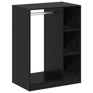 vidaXL &Scaron;atn&aacute; skriňa Čierny dub 77 x 48 x 102 cm Kompozitn&eacute; drevo