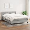 vidaXL Boxspring posteľ s matracom bledosiv&aacute; 140x200 cm l&aacute;tka