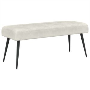 vidaXL Lavica s gomb&iacute;kov&yacute;m pre&scaron;&iacute;van&iacute;m Kr&eacute;mov&aacute; 110 x 40 x 46 cm Zamat