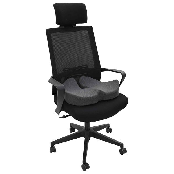 vidaXL Podložka na sedadlo Tmavo &scaron;ed&aacute; 50 x 43 x 10 cm Pam&auml;ťov&aacute; pena