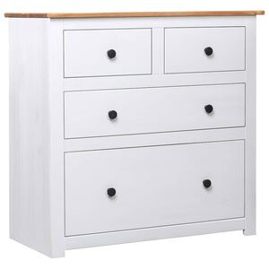 vidaXL Komoda biela 80x40x83 cm borovica Panama Range