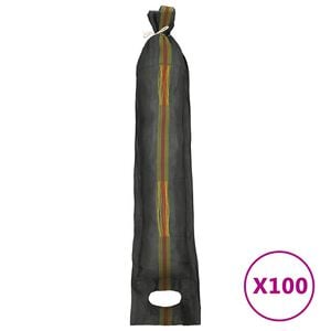 vidaXL Vrecia na piesok 100 ks tmavo zelen&eacute; 103x25 cm HDPE