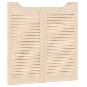 vidaXL Kladivov&eacute; dvere 2 ks 80 x 40 cm Borovicov&yacute; mas&iacute;v Pr&iacute;rodn&aacute;