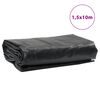 vidaXL Plachta antracitová 1,5x10 m 650 g/m²
