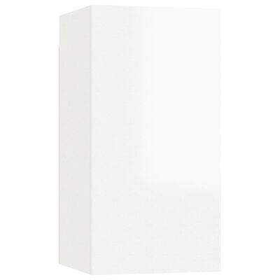 vidaXL TV skrinky 2 ks, lesklé biele 30,5x30x60 cm, kompozitné drevo