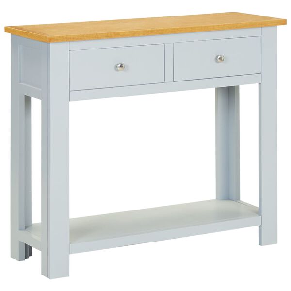 vidaXL Konzolov&yacute; stol&iacute;k 83x30x73 cm, dubov&yacute; mas&iacute;v