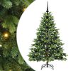 vidaXL Umel&yacute; vianočn&yacute; stromček s 150 LED-i Zelen&aacute; 120 cm PE a PVC