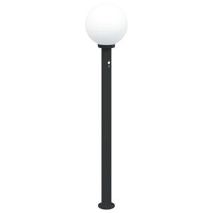 vidaXL Stĺpikov&eacute; svietidlo so senzorom 120 cm čierne IP44