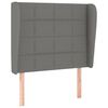 vidaXL Čelo postele so z&aacute;hybmi tmavosiv&eacute; 83x23x118/128 cm l&aacute;tka