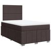 vidaXL Boxspring posteľ s matracom tmavohned&aacute; 120x200 cm l&aacute;tka