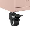 vidaXL Komoda ružová 100,5x39x72 cm oceľ