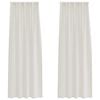 vidaXL Voile z&aacute;clona so z&aacute;clonami 2 pcs Kr&eacute;mov&aacute; 225 x 140 cm Polyester