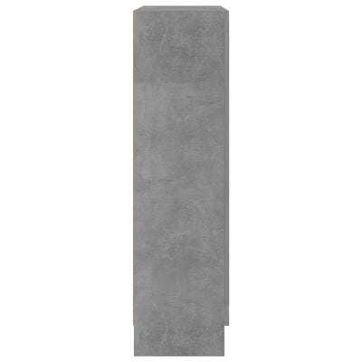 vidaXL Knižnica, betónovo sivá 82,5x30,5x115 cm, kompozitné drevo