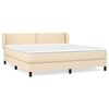 vidaXL Posteľn&yacute; r&aacute;m boxspring s matracom kr&eacute;mov&yacute; 180x200 cm l&aacute;tka