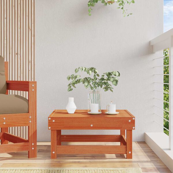 Z&aacute;hradn&aacute; podnožka Mas&iacute;vna borovica Voskov&aacute; Hned&aacute; 61 x 60,5 x 30 cm