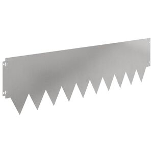 vidaXL Obrubn&iacute;k tr&aacute;vnika 10 ks 103 x 30 cm Oceľ Strieborn&aacute;