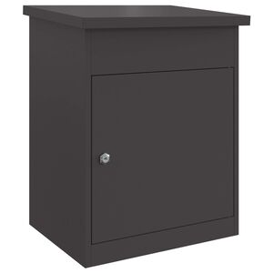 vidaXL Schr&aacute;nka na bal&iacute;ky s &uacute;ložiskom Čierna 47.5 x 38 x 59 cm Oceľ