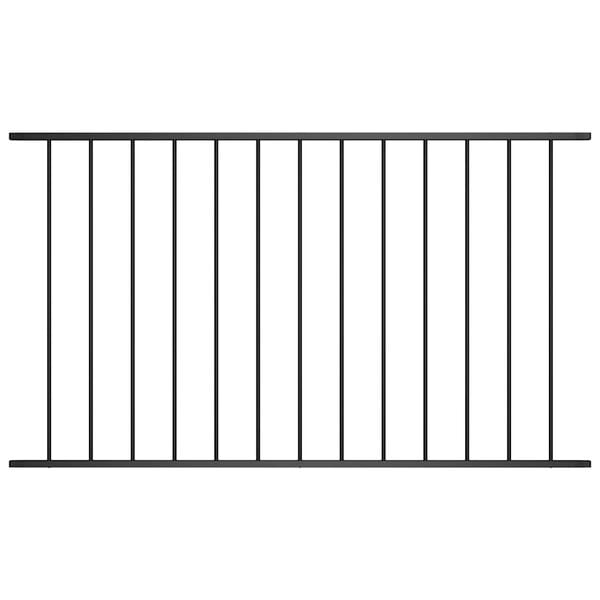 vidaXL Plotov&yacute; panel Woerden pr&aacute;&scaron;kovo lakovan&aacute; oceľ 1,7x1 m čierny